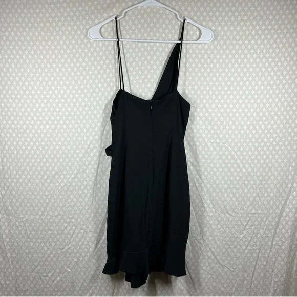 NBD Black Strappy Fox Mini Dress - Picture 4 of 5
